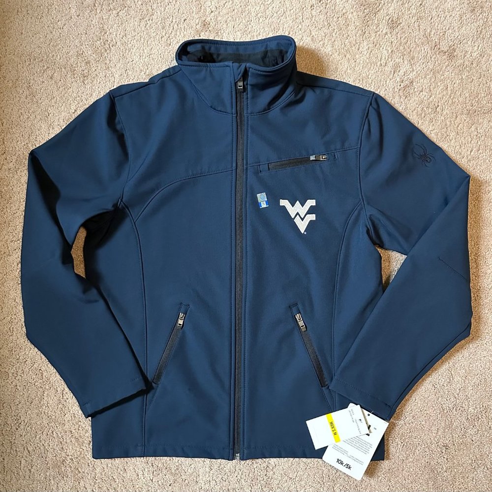 Spyder Men's Dark Navy Softshell Performance Jacket with WV Logo